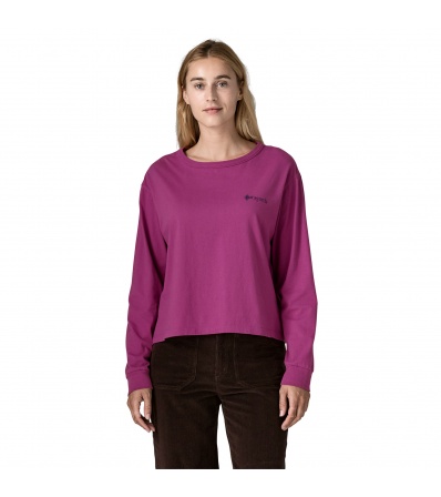 Блуза Patagonia Long-sleeved Easy Cut T- Shirt - Hut Tripper W's