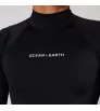 Горнище за сърф O&E Script Rash Long Sleeve Rash Shirt Mens